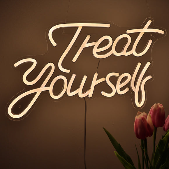 TONGER® Treat yourself Wall LED Neon Sign Light