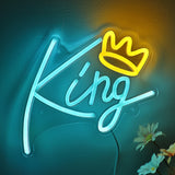 TONGER® King With Crown Wall LED Neon Sign Light