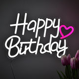 TONGER® Happy Birthday Wall LED Neon Sign Light