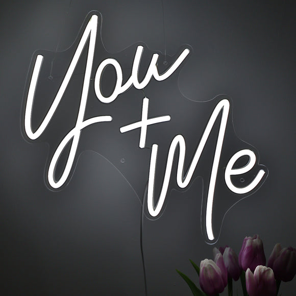 TONGER® You + Me Wall LED Neon Sign Light