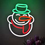 TONGER® Snowman Wall LED Neon Sign Light