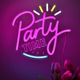 TONGER® Shine Party Time Wall LED Neon Sign Light