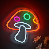 TONGER® Orange Mushroom Wall LED Neon Sign Light