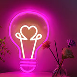 TONGER® Blub Wall LED Neon Sign Light