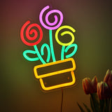 TONGER® Planted Pop Wall LED Neon Sign Light