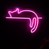 TONGER® Sleeping Cat Wall LED Neon Sign Light