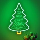 TONGER® Christmas Tree Wall LED Neon Sign Light