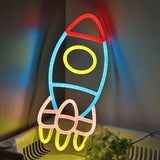 TONGER® Rocket Wall LED Neon Sign Light