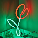 TONGER® Red Tulips Wall LED Neon Sign Light