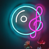 TONGER® CD With Music Symbol Wall LED Neon Sign Light