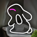 TONGER® Rabbit Bunny Wall LED Neon Sign Light