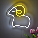 TONGER® Sheep Goat Wall LED Neon Sign Light