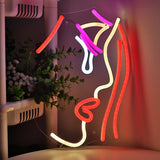 TONGER® Heartbroken Girl Wall LED Neon Sign Light