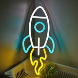 TONGER® Rocket Wall LED Neon Sign Light
