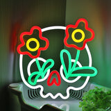 TONGER® Life After Death Skull Wall LED Neon Sign Light