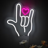 TONGER® Love Symbol With Heart Wall LED Neon Sign Light