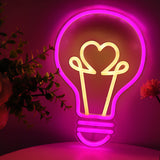 TONGER® Blub Wall LED Neon Sign Light