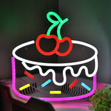 TONGER® Cherry Cake Wall LED Neon Sign Light