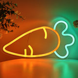 TONGER® Carrot Wall LED Neon Sign Light