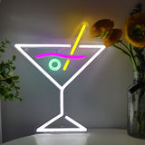 TONGER® Cocktail Wall LED Neon Sign Light