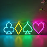 TONGER® Poker Symbol Wall LED Neon Sign Light