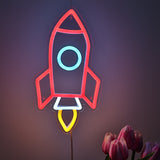 TONGER® Rocket Wall LED Neon Sign Light