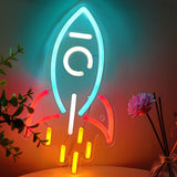 TONGER® Rocket Wall LED Neon Sign Light