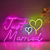 TONGER® Just Married Wall LED Neon Sign Light