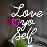 TONGER® Love Yo Self Wall LED Neon Sign Light