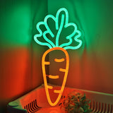 TONGER® Carrot Wall LED Neon Sign Light