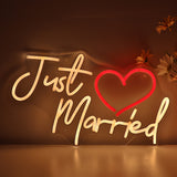 TONGER® Just Married Wall LED Neon Sign Light