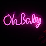 TONGER® Oh baby Wall LED Neon Sign Light