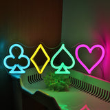 TONGER® Poker Symbol Wall LED Neon Sign Light