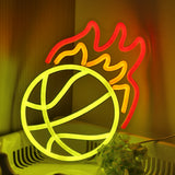 TONGER® Fire Football Wall LED Neon Sign Light