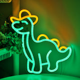 TONGER® Cowboy Dinosaur Wall LED Neon Sign Light