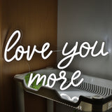 TONGER® Love You More Wall LED Neon Sign Light