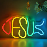 TONGER® JESUS Fish Wall LED Neon Sign Light