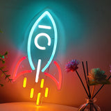 TONGER® Rocket Wall LED Neon Sign Light