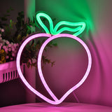 TONGER® Peach Fruits Wall LED Neon Sign Light