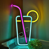 TONGER® Cocktails Wall LED Neon Sign Light