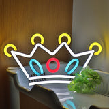 TONGER® Crown With Diamond Wall LED Neon Sign Light