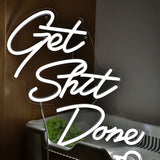 TONGER® Get shit done Wall LED Neon Sign Light