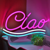 TONGER® Ciao Wall LED Neon Sign Light