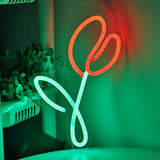 TONGER® Red Tulips Wall LED Neon Sign Light