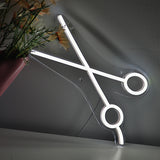 TONGER® Scissors Wall LED Neon Sign Light