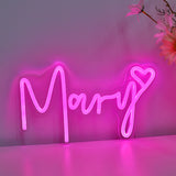TONGER® Mary With Heart Wall LED Neon Sign Light