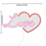 TONGER® Heart With Love Wall LED Neon Sign Light