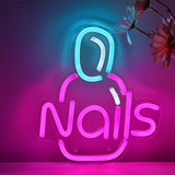 TONGER® Nails Wall LED Neon Sign Light