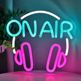 TONGER® On Air headphones Wall LED Neon Sign Light
