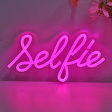 TONGER®  Pink Vibrant Glowing Selfie Wall LED Neon Sign Light
